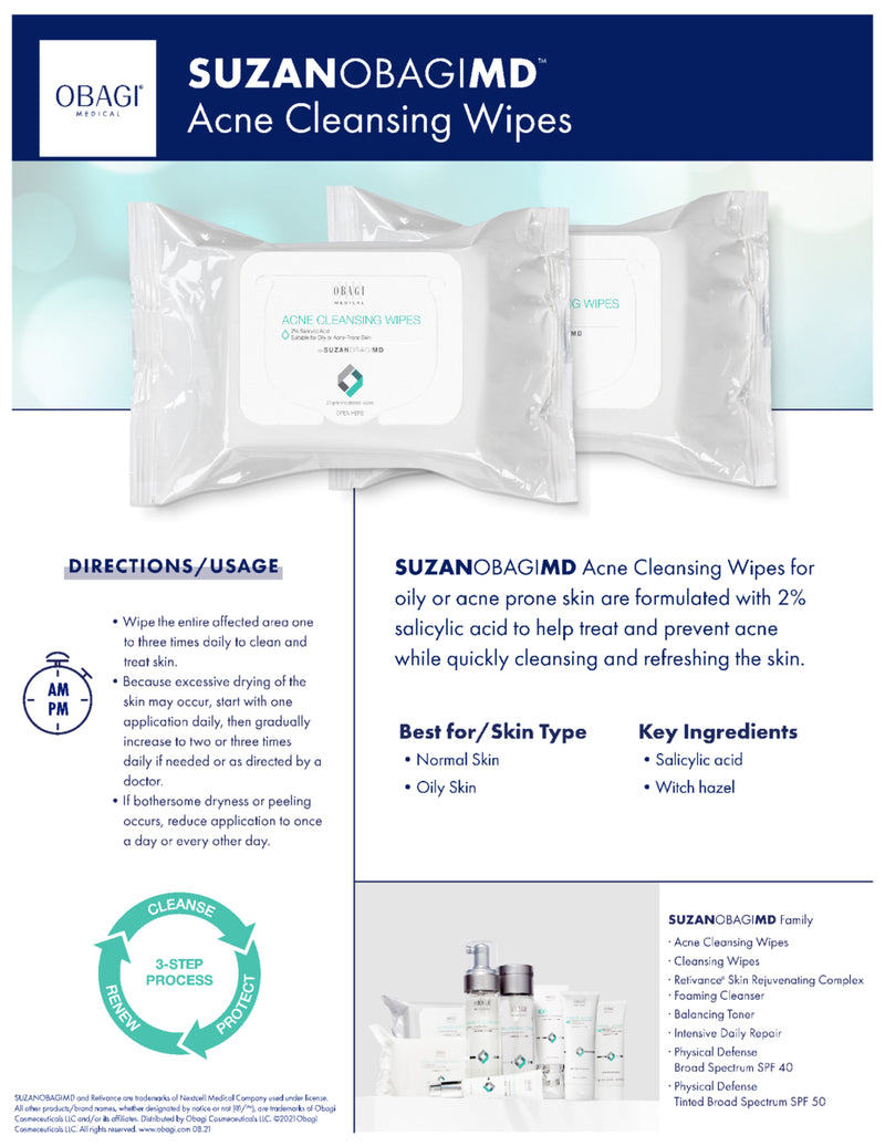 SUZANOBAGIMD® Acne Cleansing Wipes