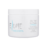 Elume Med Spa Gly / Sal 5-2 exfoliating pads in a white jar for acne-prone skin with glycolic and salicylic acid