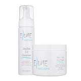 Elume Med Spa Porefect Pair Bundle featuring Gly/Sal 2-2 Cleanser and Gly/Sal 5-2 exfoliating pads for acne-prone skin.