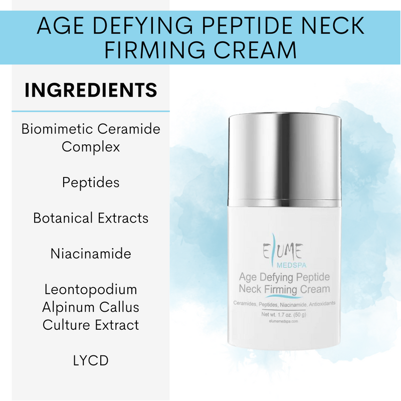 Neck Firming Cream | Age Defying Peptide | Elume Med Spa